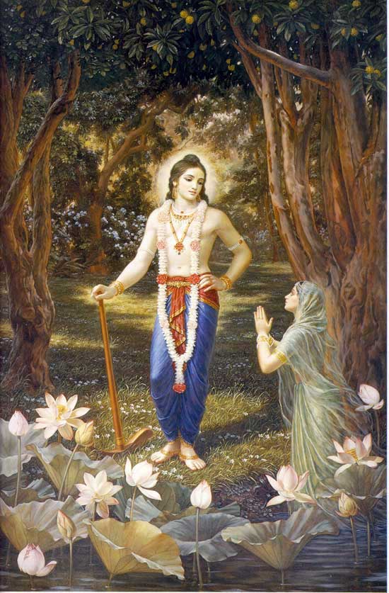 Yamuna devi Praying to Lord Balaram