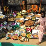 Prasadam offered to Giriraj